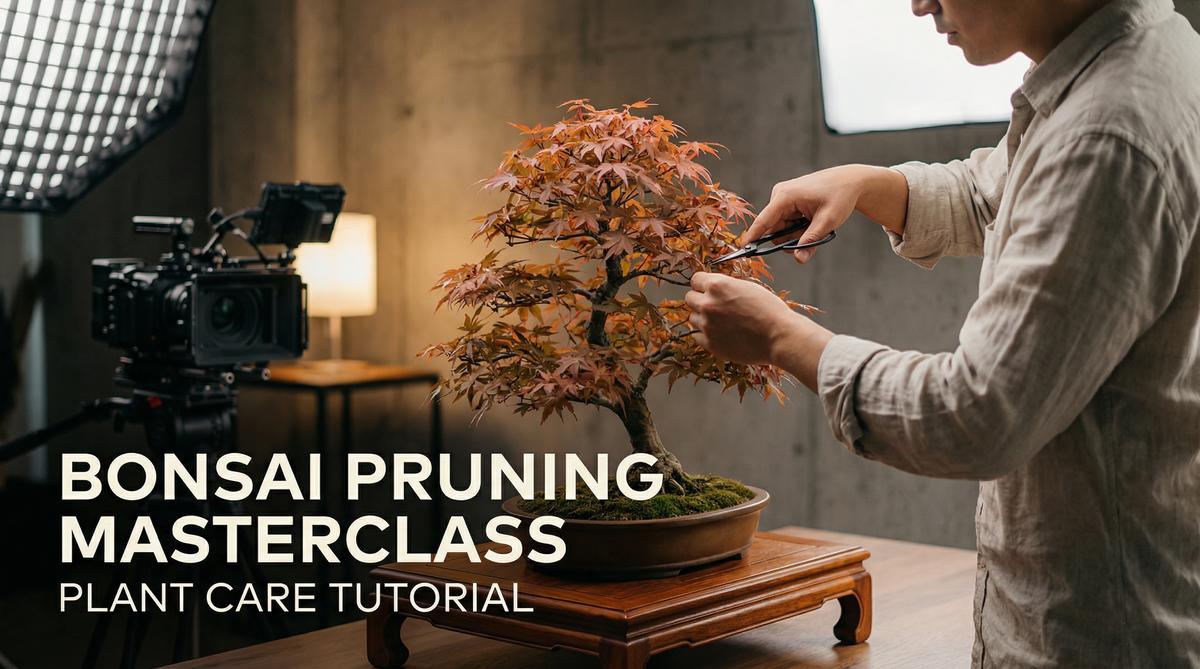 茄子视频盆景修剪视频演示