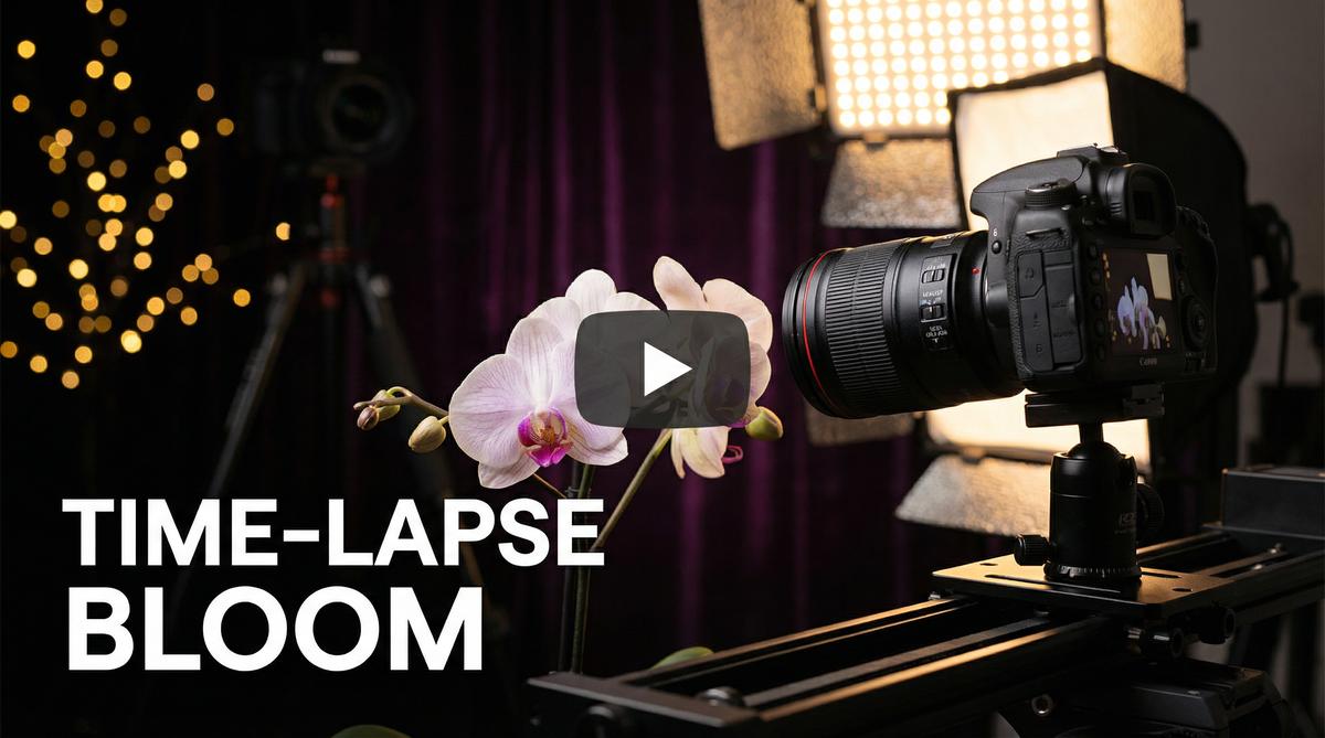 茄子视频兰花延时摄影视频